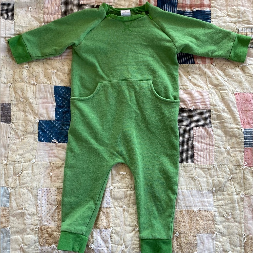 Zutano bright green onesie